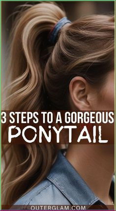 Whether it's a busy morning, a rushed evening, or you're simply looking for an elegant yet effortless hairstyle, achieving a gorgeous ponytail is within reach. If you wish to elevate your ponytail game with just 3 simple steps, this article is for you. Discover the secrets to crafting a stunning ponytail effortlessly, and enjoy a fabulous hairdo in no time. Ponytails Hairstyles For Wedding, Easy Casual Ponytail Hairstyles, Cute Ponytail Long Hair, Styled Ponytail Long Hair, Quick Cute Ponytails, Cute Summer Ponytails, Full Looking Ponytail, How To Style A High Ponytail, Sophisticated Ponytail Hairstyles