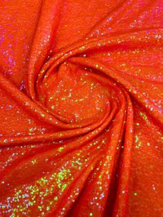 Beautiful iridescent shinny scale sequins embroider on a mesh. This mermaid fish scales are embroider on a 2 way stretch mesh.Mid-weight fabric that has a slight stretch yet durable. Perfect for Costumes, Dancewear, Dress Linings, Bags, Petticoats, Fashion Coats, Shirt Linings, Fashion Ties, Shoes, Head bands, tablecloths and many more. Create an incredible fashion statement and wrap yourself in your own design. Length:36 inches Width:58-60 inches 100% polyester Dear costumer if you buy more tha Iridescent Mermaid, Mode Mantel, Sequins Fabric, Stretch Mesh Fabric, Iridescent Green, Orange Aesthetic, Queen Hair, Orange Orange, Gowns Wedding