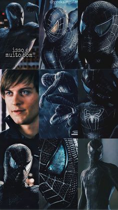 the amazing spider - man character collage is shown in this image, and it looks like he's about to make