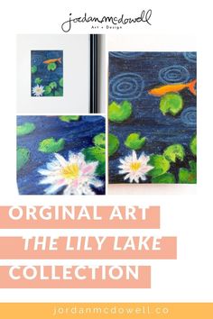 an art project with the title original art the lily lake collection