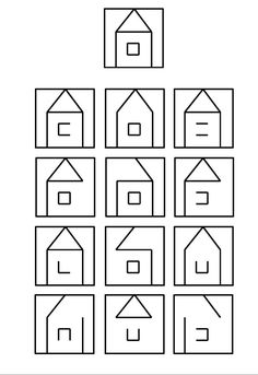 the house pattern is shown in black and white