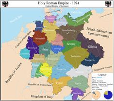 Roman Empire Map, Austria Flag, Kingdom Of Denmark, Alternative History, Kingdom Of Italy, Amazing Maps