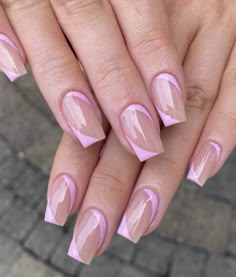 Nude Acrylic Nails, Elegant Touch Nails, French Tip Nail Designs, Simple Gel Nails, Work Nails, Short Square Acrylic Nails, Acrylic Nails Coffin Pink, Finger Tips