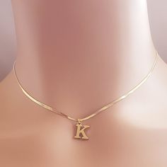 Beautiful Initial K 18k Gold Necklace Condition: New Material: Stainless Steel Gold Length: 17in With 3in Extender Gold K Necklace, Initial K, K Necklace, Alphabet Necklace, 18k Gold Necklace, New Material, Initial Necklace Gold, Pretty Jewelry, Pretty Jewellery