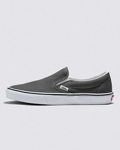 Vans | Classic Slip-On Charcoal Classics Shoe Vans Slip On Shoes, Vans Store, Vans Slip On, Vans Classic Slip On, Classic Shoes, Light And Dark, Vans Classic, Xmas Gifts, On Shoes