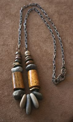 Rustic Necklace, Jewelry Wood, Stones Necklace, Jewelry Beach, Jewelry Luxury, Jewelry Beautiful, African Jewelry