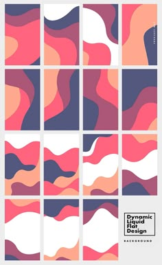 an abstract background with different colors and shapes