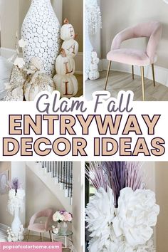 glam fall entryway decor ideas that are easy to do and fun for the whole family