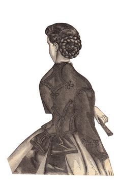 Era Dresses, Vintage Hairstyle, Brass Hair Pin, Period Fashion, 1860 Fashion