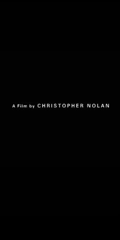 a black background with the words afm by christoperer nolan on it