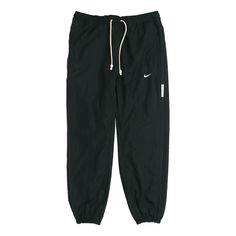 Nike Black Functional Pants, Nike Black Functional Sweatpants, Nike Sportswear Pants For Outdoor Activities, Nike Black Joggers For Streetwear, Nike Black Sporty Cargo Pants, Functional Black Nike Sweatpants, Nike Streetwear Cargo Pants With Elastic Waistband, Nike Cargo Pants With Elastic Waistband For Streetwear, Black Nylon Sportswear Bottoms