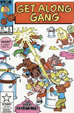 an old comic book cover with cartoon characters