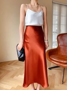 44876912230617|44876912263385|44876912427225|44876912459993 Red Satin Skirt, Long Skirt Summer, Long Pencil Skirt, Office Skirt, Long Skirts For Women, Satin Midi Skirt, Elegant Skirt, Long Skirts, Skirts For Women