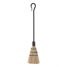 a broom with a black handle is shown