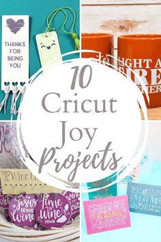 the top ten cricut joy projects for kids to do with their favorite words