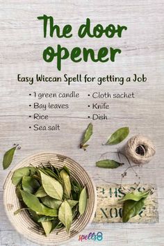 Spell To Get A Job, Wiccan Chants, Cer Nocturn, Hoodoo Spells, Money Spells That Work, Getting A Job, Easy Spells, Magia Das Ervas, Luck Spells