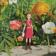 Arrietty Cosplay, The Secret World Of Arrietty, Studio Ghibli Tattoo, Animation Classes, Secret World Of Arrietty, Personajes Studio Ghibli, Ghibli Tattoo, Arte Alien, Ghibli Artwork