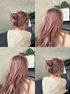 Gelled Hairstyles, Hair Color Asian, Light Pink Hair, Korean Hair Color, Ash Hair Color, Pastel Pink Hair