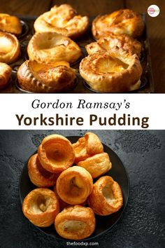 Gordon Ramsay’s Yorkshire Pudding Sweet Yorkshire Pudding Recipe, British Bakes Recipes, Gordon Ramsay Yorkshire Pudding Recipe, High Altitude Yorkshire Pudding, British Yorkshire Pudding, Yorkshire Pudding Gordon Ramsay, English Yorkshire Pudding, Traditional English Sunday Roast, Sunday Roast Sides