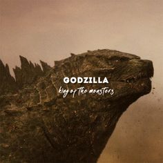 godzilla with the words godzilla by the monsters on it's back side and an image of