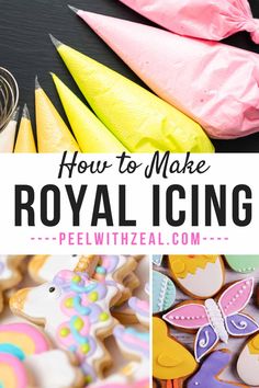 how to make royal icing from pelwitheal com, with text overlay