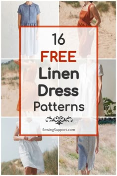 free linen dress patterns for women