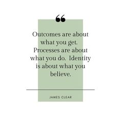 james clear quote about what you are doing and how to use it for the next project