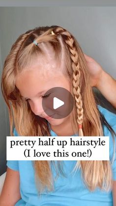 Audrey McClelland on Instagram: "PRETTY HALF UP HAIRSTYLE ❤️ Here’s a cute and pretty hairstyle for school, parties, holidays… really anything! ☺️ . If you’d like me to send you the products we love to use, just let me know in the comments! 🩷 . #halfuphalfdown #halfuphalfdownhairstyle #halfupdo #hairtutorial #hairtutorials #hairstyles #hairstyle #easyhairstyles #prettyhair" 70s Hairstyles For Kids, Half Up Half Down Hairstyles For Kids, Audrey Mcclelland Hair, Family Photo Hairstyles Mom, Pretty Hairstyles For School, Hairstyle For School, Half Up Hairstyle, Picture Day Hair, 70s Hair