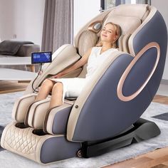 Zero gravity massage chairs, SL-track full body shiatsu massage chair recliner with Thai stretching, anion, app control massager, Bluetooth speaker, heating, foot roller 4d massage chair. App one-key control, smart home system control, can be operated by mobile phone. Large LCD touch screen, convenient operation, automatic mode, one-key start. Release negative ions, built-in negative ion generator, massage with a massage chair, take you to feel the comfort of your body and mind, as if you are in Shiatsu Massage Chair, Chair Recliner, Massage Chairs, Shiatsu Massage, Body Scanning, Inbox Zero, Full Body Massage, Muscle Relaxer, Zero Gravity