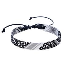 Shemagh Kufiya String Wristband. Adjustable one size fits all. Black Woven Friendship Bracelets For Festival, Black Woven Bracelets For Festival, Casual Black Woven Friendship Bracelets, Casual Woven Friendship Bracelets, Casual White Woven Braided Bracelets, Casual White Woven Braided Bracelet, Adjustable Black Woven Friendship Bracelets, Adjustable Black Bohemian Wristband, Casual Black Band Wristband Bracelet