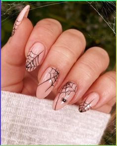 Spiderweb nail art idea for halloween  Nails  • Nail art  • Nail design  • Nail ideas  • Nail polish  • Nail inspiration  • Halloween nails  • Halloween nail designs   • Halloween nail art  • Cute Halloween nails  • Girly Halloween nails  • October   • October nails   • Fall nails  • Fall nail designs   • Fall nail art   • October nail art   • Scream nail art   • Ghost nail art  • Ghost face nail art  • Spiderweb nail art  • Spiderweb nail design Spider Themed Nails, Halloween Stiletto, Nails Ghost, Nails Spider, Web Nails, Coffin Halloween, Ghost Nails, Halloween Nail Art Easy, Monster Nails