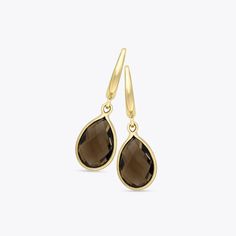 A simple and extremely wearable style, these earrings feature a pear drop Smoky Quartz set in 18ct Yellow Gold. Perfect for adding a touch of colour. (Smoky Quartz is approximately 4.90t) Sloane Square London, Kiki Mcdonough, Fine Jewelry Designers, Smoky Quartz, Pear, Jewelry Design, Fine Jewelry, Yellow Gold, Rose Gold