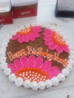 Flower Cookie Cake, Great American Cookie Cake, Great American Cookie, 14th Birthday Cakes, Teen Cakes, Flower Cookie