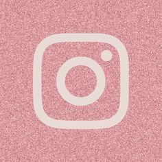 an instagram sticker is shown in white and pink glitter on a white background