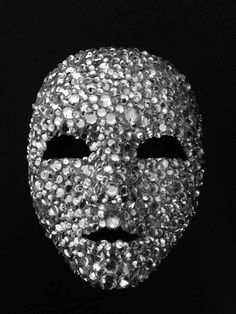 This mask is slightly smaller and is therefore better suited to those with smaller faces.   Hand decorated with acrylic crystals, perfect to accompany evening wear.  Base mask is made from flexible cloth backed plastic, so easy and comfortable to wear.  Hand assembled and decorated in london.  (As they are handmade every mask is unique, no 2 are the same!) Full Face Silver Masquerade Mask, Silver Full Face Masquerade Mask, Silver Full Face Mask For Masquerade, Crystal Mask, Venetian Mask, Mosaic Mirror, Small Faces, Full Face, Green Velvet