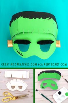 this is an easy diy halloween mask for kids to make