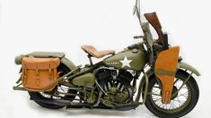 Army Motorcycle, Harley Davidson Wla, Harley Davidson Engines, Womens Motorcycle Helmets, Military Motorcycle, Harley Davidson Art, American Motorcycles, Indian Motorcycles, Motor Cycles