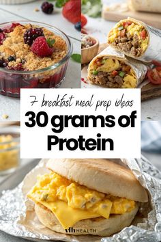 high protein breakfast meal prep Healthy Meal Prep Breakfast Ideas, High Protein Baked Oats, Protein Breakfast Meal Prep, High Protein Breakfast Meal Prep, Breakfast Meal Prep Recipes, High Protein Overnight Oats, Breakfast Meal Prep Ideas, Freezer Breakfast Burritos, Healthy High Protein Breakfast