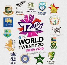 many different logos and emblems are shown in this graphic art work for the 2012 cricket world cup