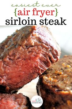 tender and juicy sirloin steak How To Cook Sirloin Steak In Air Fryer, Air Fryer Steaks Sirloin, Top Sirloin In Air Fryer, Sirloin Steak In Air Fryer How To Cook, Sirloin Steak In The Air Fryer, Sirloin Tender Steak Air Fryer, Top Sirloin Steak Air Fryer, Sirloin Air Fryer Recipes, Sirloin Steak Air Fryer Recipes