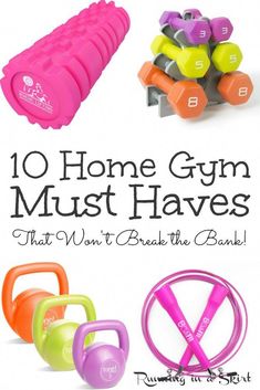 Need or want to workout from home? Start stocking your home gym with the equipment you actually need with these 10 Home Gym Must Haves. Diy Workout Room, Gym Must Haves, Small Workout Room, Home Gym Must Haves, Garage Basement, Diy Home Gym, Diy Workout