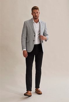 Men’s Suit Jacket Outfit, Light Grey Suit Jacket Outfit Men, Men’s Gray Blazer Outfit, Men’s Wedding Guest Outfit Gray, Gray Sport Coat Outfit Men, Chino Blazer Men Outfit, Mens Sport Coat Outfit Formal, Grey Coat Outfit Men Formal, Men’s Sport Jacket Outfit