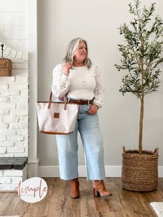 Plus Wide Leg Jeans Outfit, Wide Leg Jeans Outfit Fall, Jeans For Fall, Wide Leg Jeans Outfit, Jeans Outfit Fall, Plus Size Belts, Cropped Wide Leg Jeans, 2024 Style, Ballet Fashion