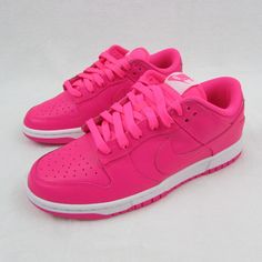 Nike Dunk Low Women's Shoe's DZ5196-600 Bright Hyper Pink Women's size 7 / Eur 38 New with the box! Hot Pink Shoes, Athletic Shoes Nike, Dunks Nike, Pink Shoes, Nike Dunk Low, Dunk Low, Nike Dunk, Nike Dunks, The Box