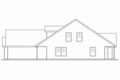 the front elevation of this house plan