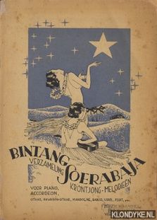 an old book cover with a woman holding a star in her hand and the words, bintang jokrabati