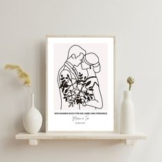 Hochzeitsgeschenk Personalisiertes Poster für Brauteltern und Etsy.de