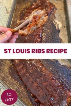 the ribs are ready to be cooked in the oven and then baked on the grill