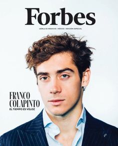 a man in a suit is featured on the cover of a magazine, forbes