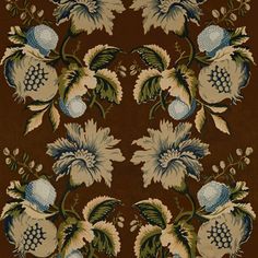 an image of a floral design on fabric